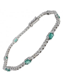 Tennis Emerald Bracelet