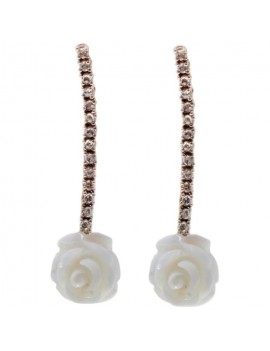 Coral Roses Earrings