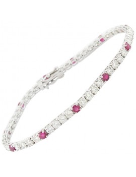 Ruby Tennis Bracelet