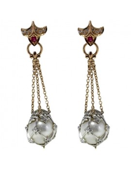 Pearls Pendent Earrings