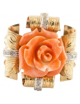 Flower of Coral Ring