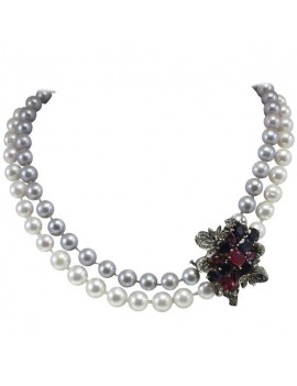 Pearls Bicolor Necklace