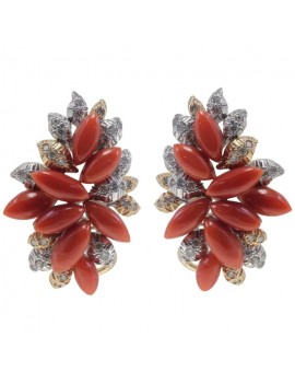 Bunch Coral Earring