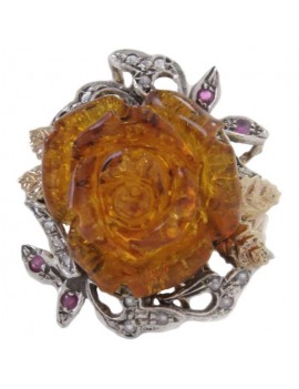 Rose of Amber Ring