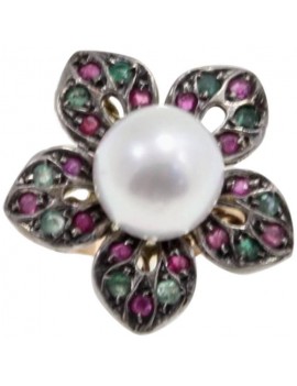 Flower Multicolored Ring