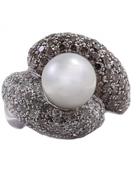 Pearl Brilliant Ring