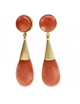 Coral Drops Earrings