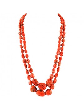 Multi-Colored Coral Necklace