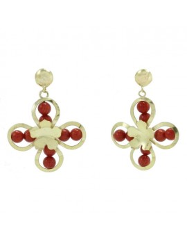 Flower of Coral Earrings