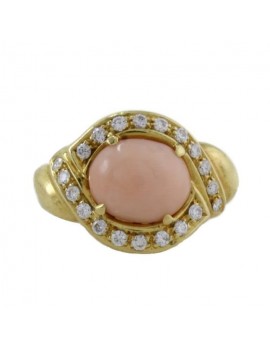 Oval of Coral Ring