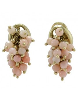 Balls of Coral Earrings