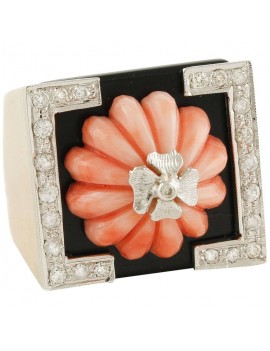 Rose of Coral Ring