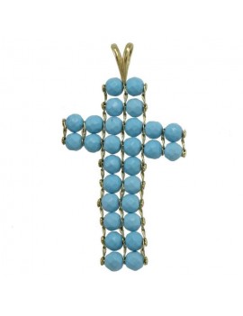 Cross Pearly Pendant