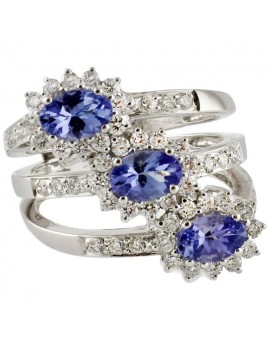 Stars Blue Ring