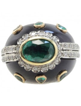 Dome Green Ring